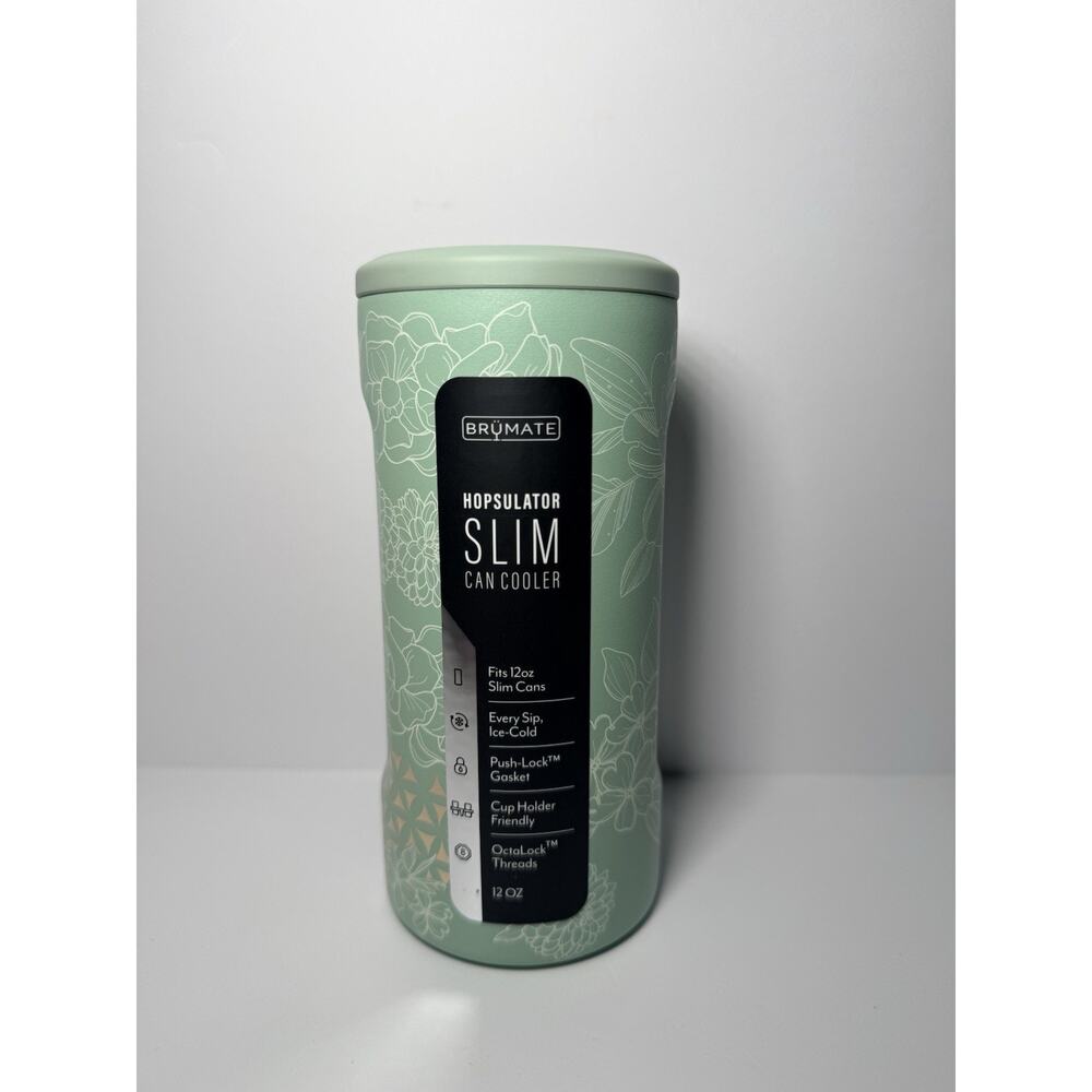 BruMate X Holley Gabrielle GOLDEN BLOOM HOPSULATOR SLIM Insulated Can Cooler